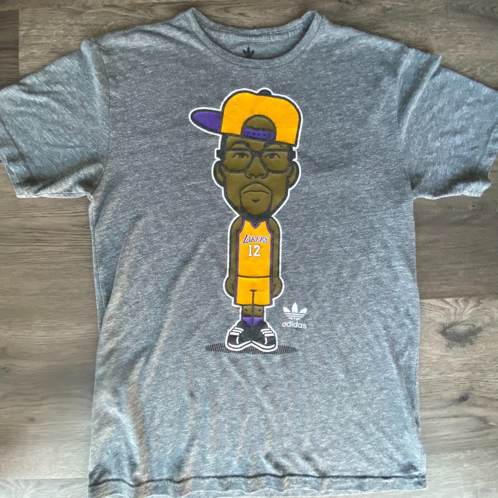 Vintage Adidas Dwight Howard Lakers Tee Sz.M